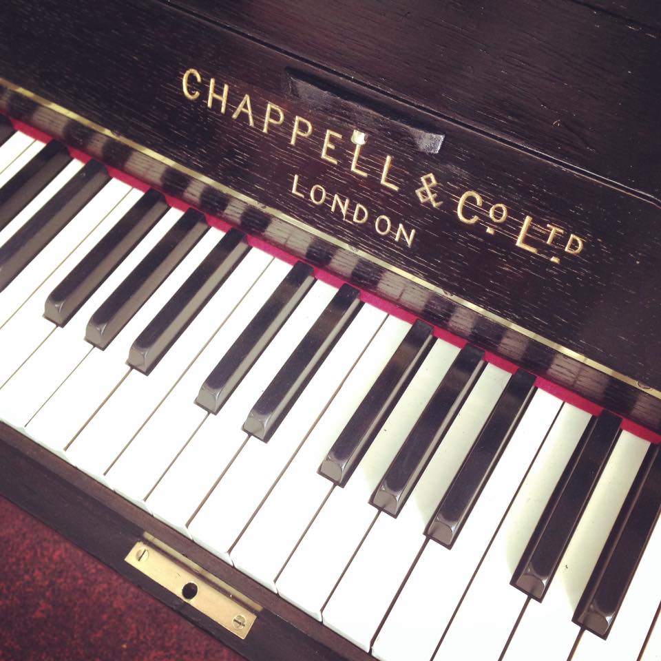 Chappell Arts Crafts piano black oak
